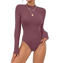 OPOIPIN Women39s Long Sleeve Basic Bodysuit
