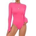 OPOIPIN Women39s Long Sleeve Basic Bodysuit