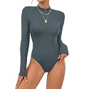 OPOIPIN Women39s Long Sleeve Basic Bodysuit