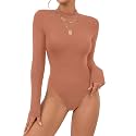 OPOIPIN Women39s Long Sleeve Basic Bodysuit