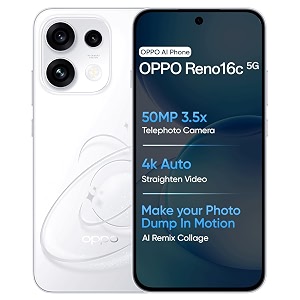 OPPO Reno16C 5G Smartphone 8GB256GB White with