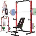 OPPSDECOR Power Cage Power Rack, Multi-Functional Weight Cage with More Training Attachments, Heavy-Duty Construction Squat Rack for Home Gym