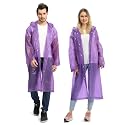 Opret Portable EVA Rain Ponchos with Hoods 2 Pack for Adults