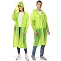 Opret Portable EVA Rain Ponchos with Hoods 2 Pack for Adults