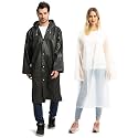 Opret Portable EVA Rain Ponchos with Hoods 2 Pack for Adults