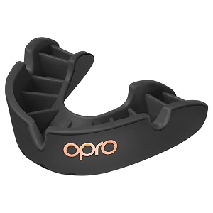 opro bronze level sports mouthguard essential fit black adult amp kids