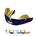 OPRO Instant Custom Fit Moldable Mouth Guard, Dentist Level, Dark Blue/Gold