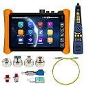 Optical Fiber Tester, WANLUTECH 1310/1550nm 28/26dB 7 inches Touchscreen OTDR Tester Built-in VFL OPM LS(Light Source) Event Map OLT (Optical Loss Test) Functions RJ45 Cable Tester Network Tools