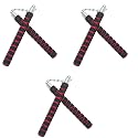 Optifit Foam Padded Nunchucks 3pcs 11in Stainless Steel Core Karate