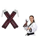Optifit 2 Pcs 11 Inch Covered Foam Nunchucks for Beginners Karate Practice