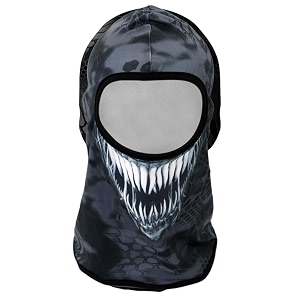 optifit balaclava for men - venom cosplay face mask uv protection breathable windproof multi-use full-face coverage motorcycling skiing hiking outdoor sports black
