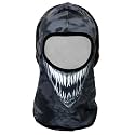 Optifit® Balaclava for Men - Venom Cosplay Face Mask, UV Protection, Breathable, Windproof, Multi-Use, Full-Face Coverage, Motorcycling, Skiing, Hiking, Outdoor Sports, Black