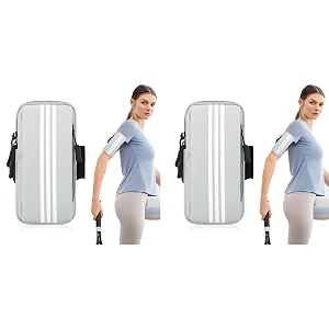 optifit running waterproof phone armband 67 inch anti-slip strap 2 pcs