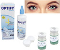 Optify Yearly Disposable (-0.75, Colored Contact Lenses, Pack of 2)
