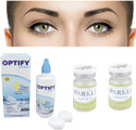 Optify Yearly Disposable (-10, Colored Contact Lenses, Pack of 2)