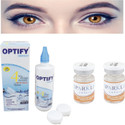 Optify Yearly Disposable (-3.25, Colored Contact Lenses, Pack of 2)