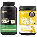 Optimum Nutrition (ON) Amino Energy- Pineapple, 30 Servings & Optimum Nutrition (ON) Micronized Creatine Powder - 250 Gram, 83 Serves, Unflavored