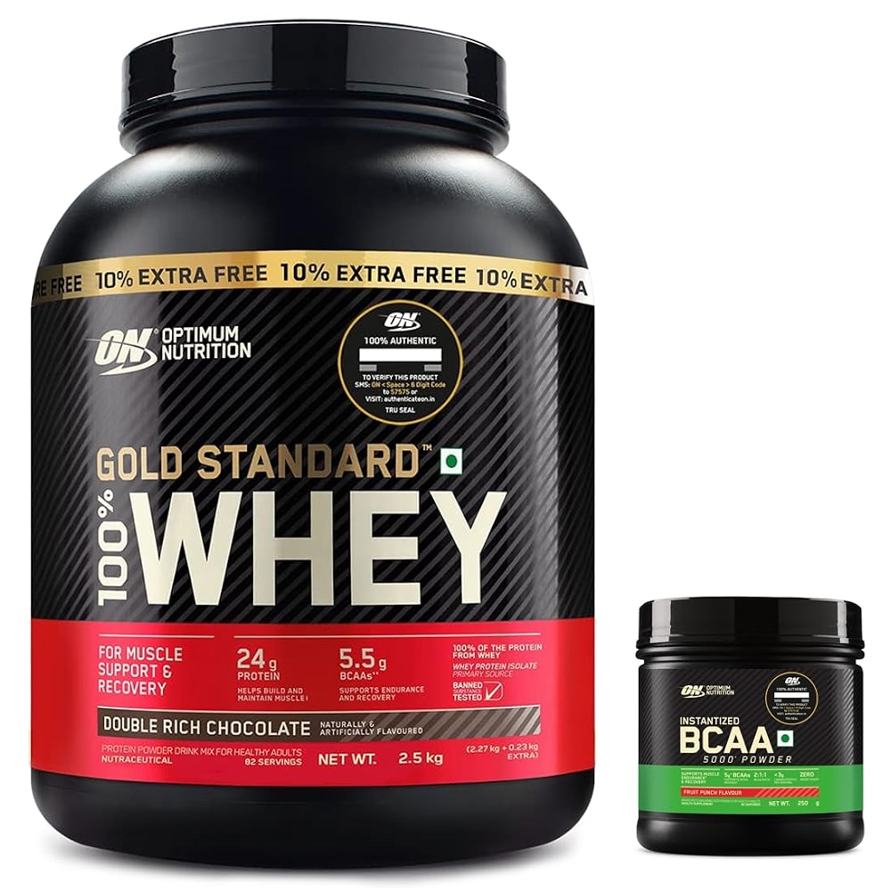 Optimum Nutrition (ON) Gold Standard 100% Whey Protein Powder 5 lb (+10 ...