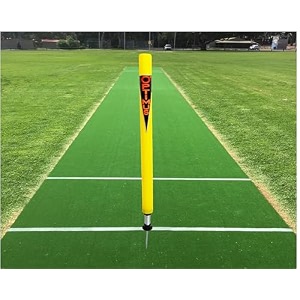 optimus cricket plastic target stump wicket 1 pc flexible steel spring amp ground spike - e