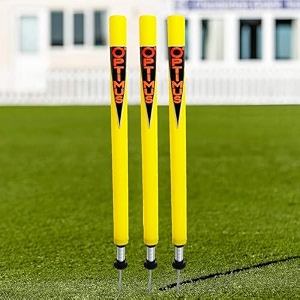 optimus cricket plastic target stump wicket 1 pc flexible steel spring amp ground spike - e