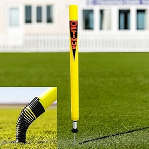 optimus cricket plastic target stump wicket 1 pc flexible steel spring amp ground spike - o