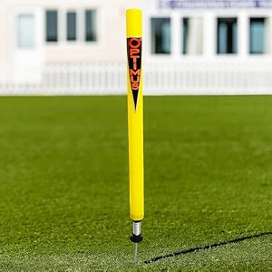 optimus cricket plastic target stump wicket 1 pc flexible steel spring amp ground spike - e