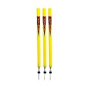 Optimus® Cricket Plastic Target Stump Wicket 3 Pcs-Flexible Steel Spring & Ground Spike - N