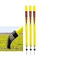 Optimus® Cricket Plastic Target Stump Wicket 3 Pcs-Flexible Steel Spring &amp; Ground Spike - H