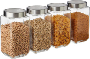 Optiq Glass Grocery Container - 1000 ml