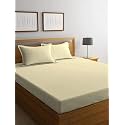 Solid Color 100% Soft and Premium 8 Double Bedsheets with 16 Pillow Covers Size 230 cm x 228 cm, Ivory