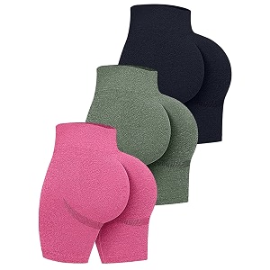 oqq 3 piece for women yoga shorts workout athletic seamless high wasit gym leggings