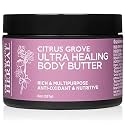 Ora's Amazing Herbal Ultra Healing Body Butter, Intensive Moisturizer For Dry Skin, Marjoram &amp; Bergamot Essential Oil, 8 oz, Citrus Grove Scent