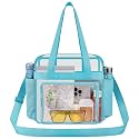 Oraben Clear Tote Bag Clear Bag Stadium Approved 12x6x12 Stadium Bag for Work, Sports Games,Gym