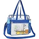 Oraben Clear Tote Bag Clear Bag Stadium Approved 12x6x12 Stadium Bag for Work, Sports Games,Gym