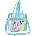 Oraben Clear Tote Bag Clear Bag Stadium Approved 12x6x12 Stadium Bag for Work, Sports Games,Gym