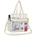 Oraben Clear Tote Bag Clear Bag Stadium Approved 12x6x12 Stadium Bag for Work, Sports Games,Gym