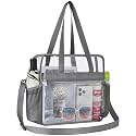 Oraben Clear Tote Bag Clear Bag Stadium Approved 12x6x12 Stadium Bag for Work, Sports Games,Gym