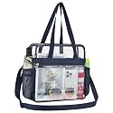 Oraben Clear Tote Bag Clear Bag Stadium Approved 12x6x12 Stadium Bag for Work, Sports Games,Gym