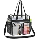 Oraben Clear Tote Bag Clear Bag Stadium Approved 12x6x12 Stadium Bag for Work, Sports Games,Gym