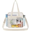 Oraben Clear Tote Bag Clear Bag Stadium Approved 12x6x12 Stadium Bag for Work, Sports Games,Gym