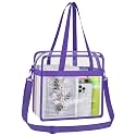 Oraben Clear Tote Bag Clear Bag Stadium Approved 12x6x12 Stadium Bag for Work, Sports Games,Gym