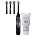 Oracura OB100 Oscillating Electric Toothbrush for Men &amp; Women – Battery Operated, 1 Brush Head Included, IPX6 Water Resistant - White