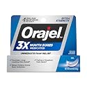 Orajel 3X Mouth Sores Medicated Pain Relief Gel, Extra Strength, 0.42 Oz