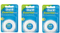 Oral-B Essential Waxed Mint Dental Floss Pack Of 3 (Pack of 3)