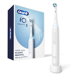 oral-b io series 3 electric toothbrush with 1 brush head rechargeable white