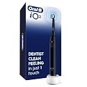 Oral-B Rechargeable Electric Toothbrush, iO2, 3 Cleaning Modes, Automatic Pressure Sensor to Protect Gums, Night Black