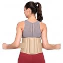 Lumbar Support Brace Back Belt, Neoprene, Adjustable Strap for Lower Back and Waist, Posture Corrector, Unisex, Black (L)