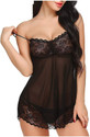 orange divine Self Design Babydoll