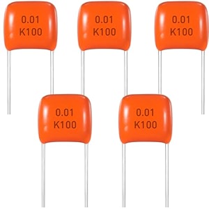 orange guitar capacitor for electric guitar bass 01 uf 5psc 103