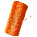 Orange Mason Line String Line - #18 Braided Nylon String - 1,000 Ft Length - Nylon Twine for Gardening Or Masonry Tools - Perfect Construction String for A String Level, Twine String for Gardening
